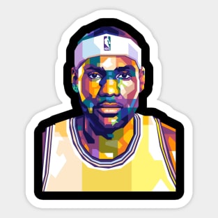 king james WPAP illustration Sticker